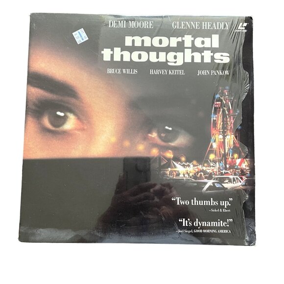 Mortal Thoughts Mystery Thriller Laserdisc 1991 R Demi Moore Glenne Headly Bruce - Picture 1 of 2